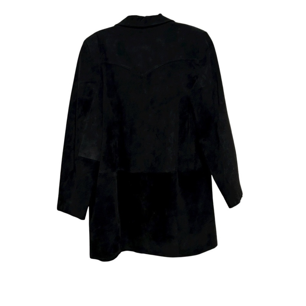 Vintage Pioneer Wear Black Suede Western Blazer Jacket Made in USA Size Small - Picture 2 of 6